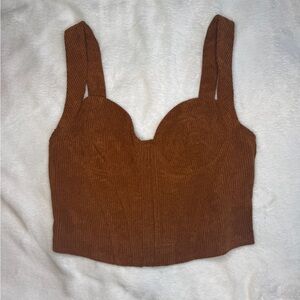 Burnt Orange Corset Top